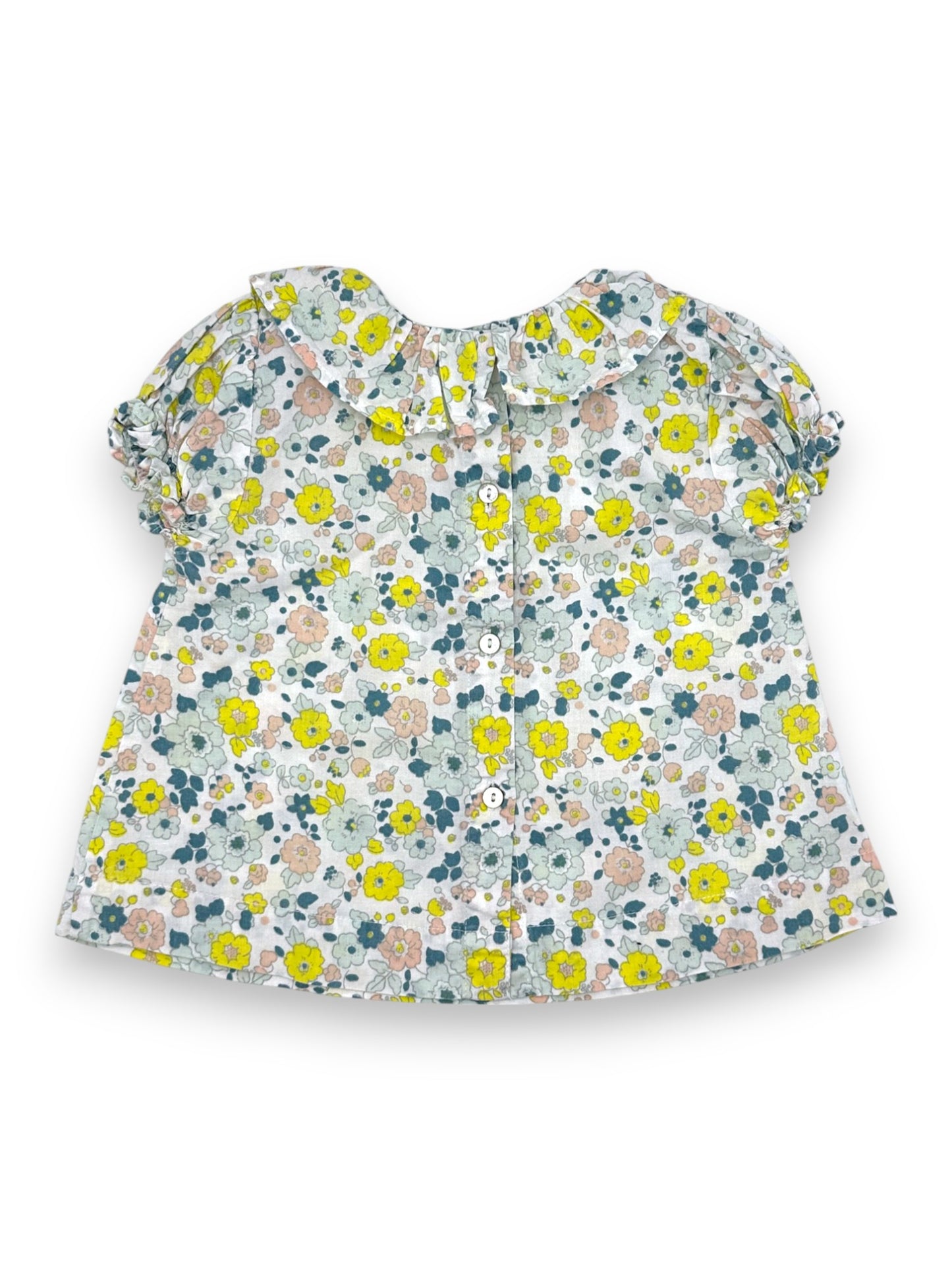 Blusa Flores 6-9 Meses