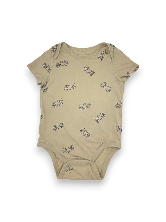 Beige Short Sleeve Bodysuit 12-18 Months