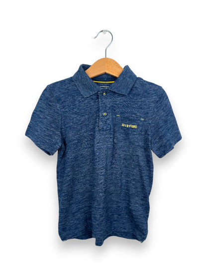 Blue Short Sleeve Polo Shirt 6 Years