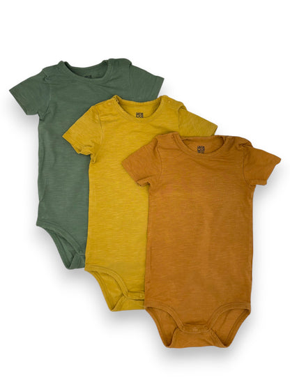 Pack of 3 Short Sleeve Bodysuits 18 Months