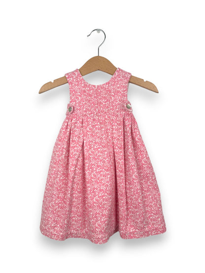 Vestido Floral Rosa Recém-nascido