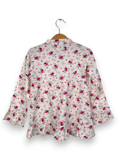 Blusa Túnica Flores 4-5 Anos