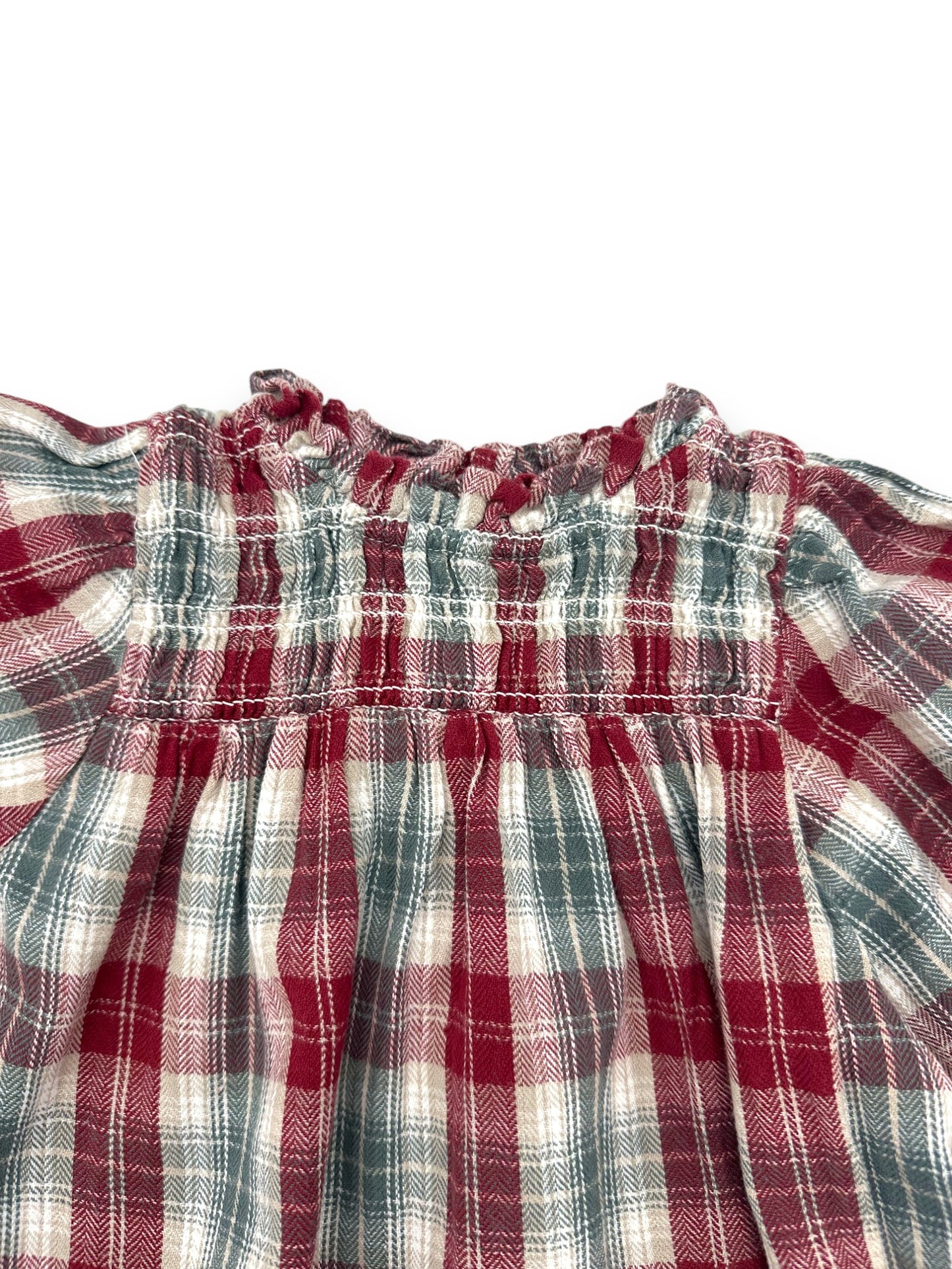 Organic Cotton Plaid Dress 4-6 Months