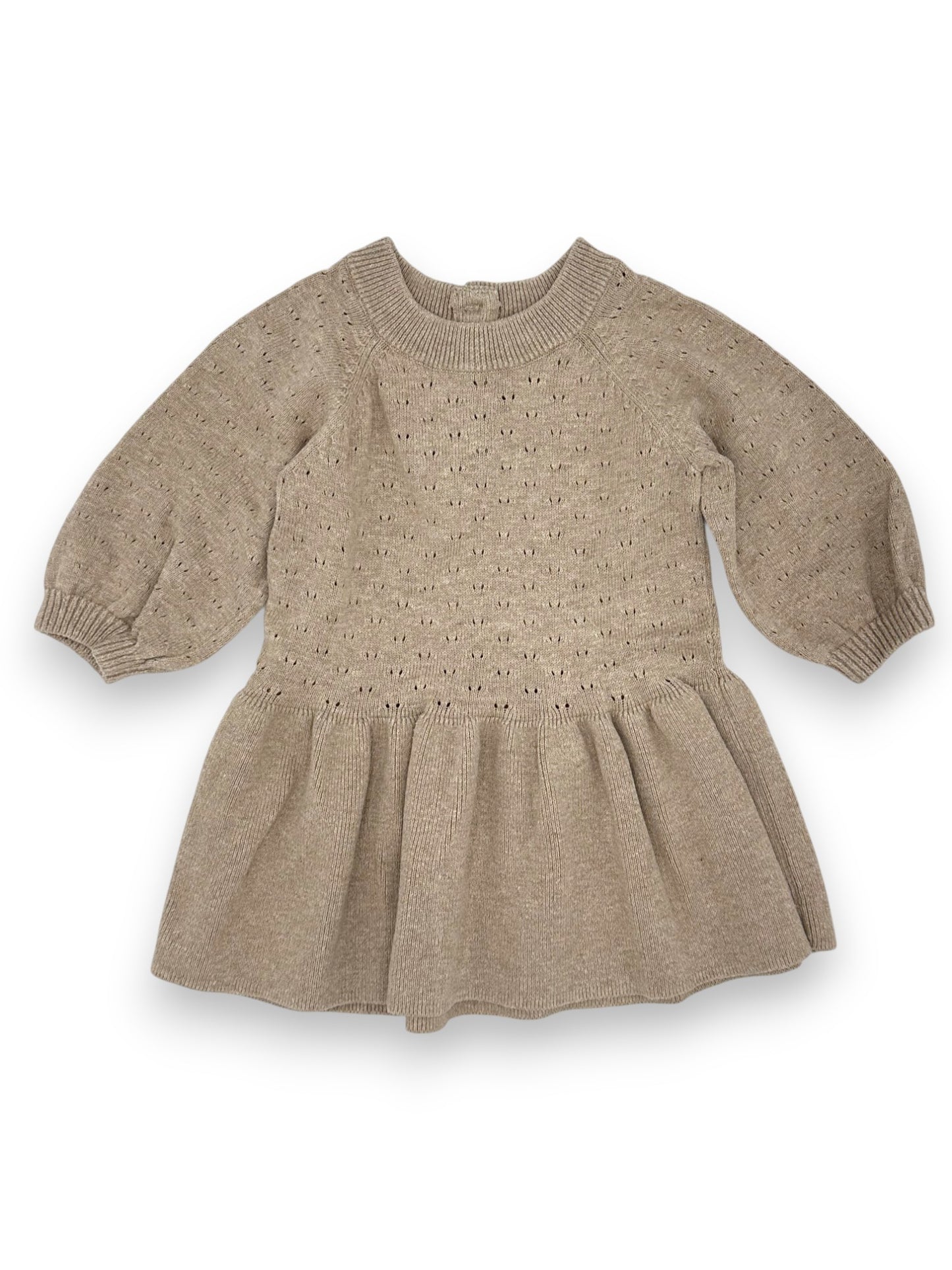 Beige Knit Dress 6-9 Months