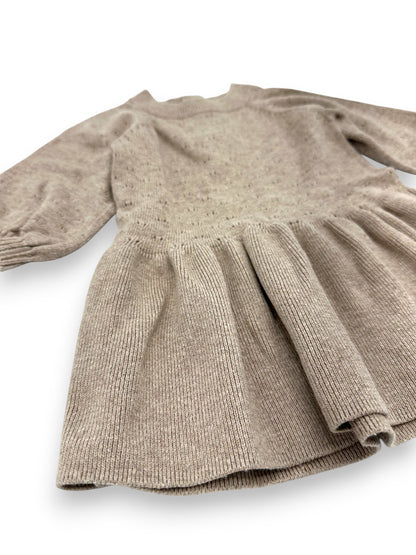 Beige Knit Dress 6-9 Months