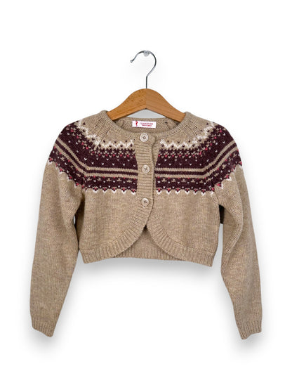 Brown Thick Knit Coat 4-5 Years