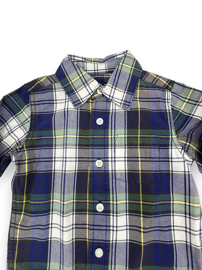 Camisa xadrez 12-18 Meses