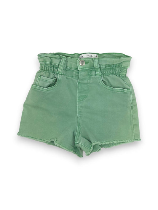 Green Denim Shorts 2-3 Years