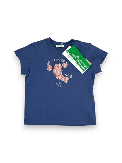 T-Shirt Azul 6-9 Meses