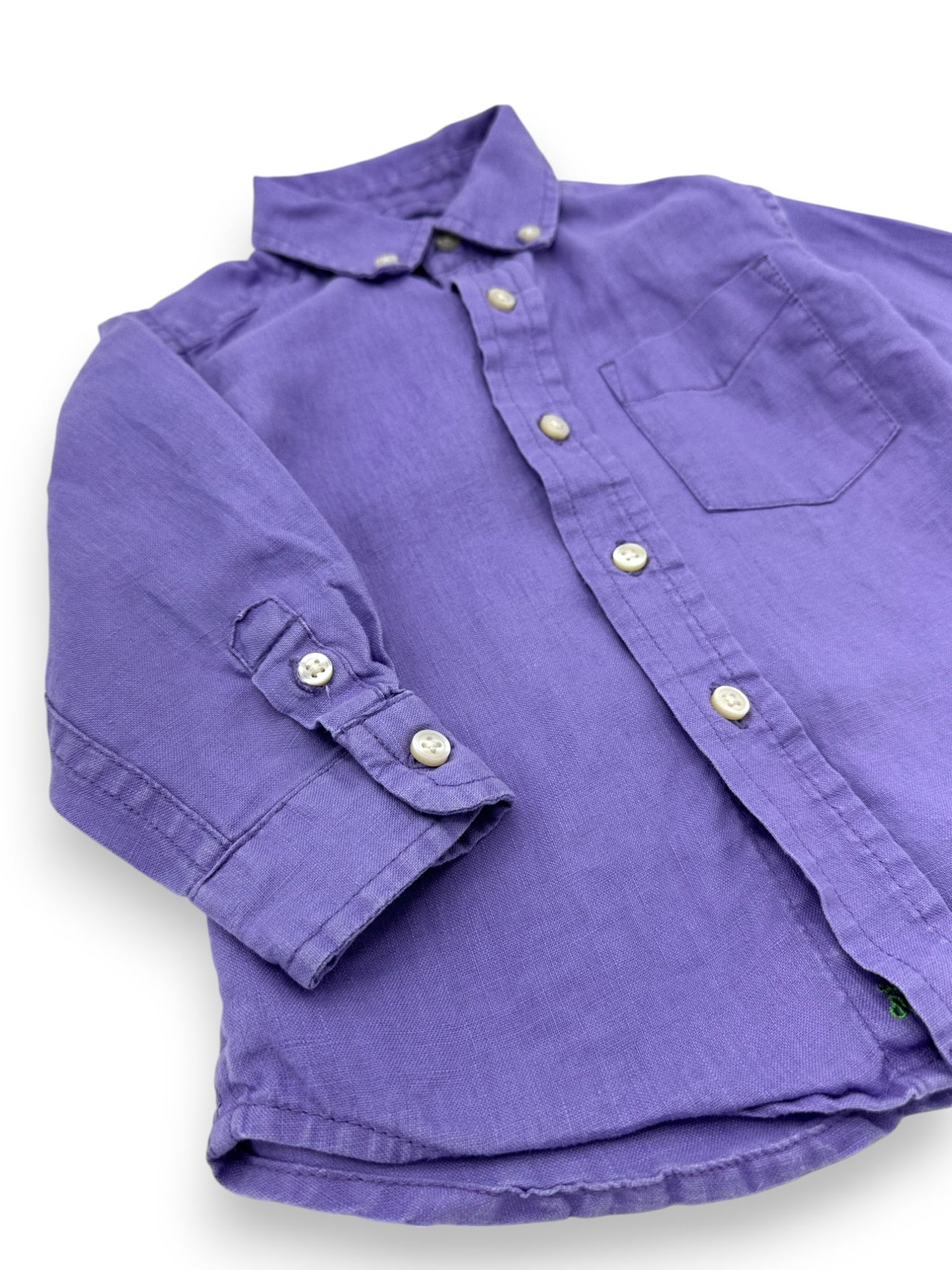 Purple Linen Shirt 18 Months