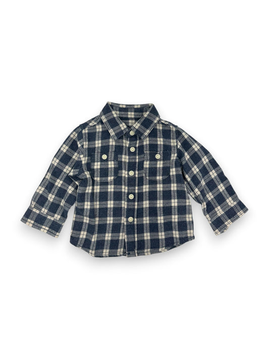 Camisa Xadrez Flanela 3-6 Meses