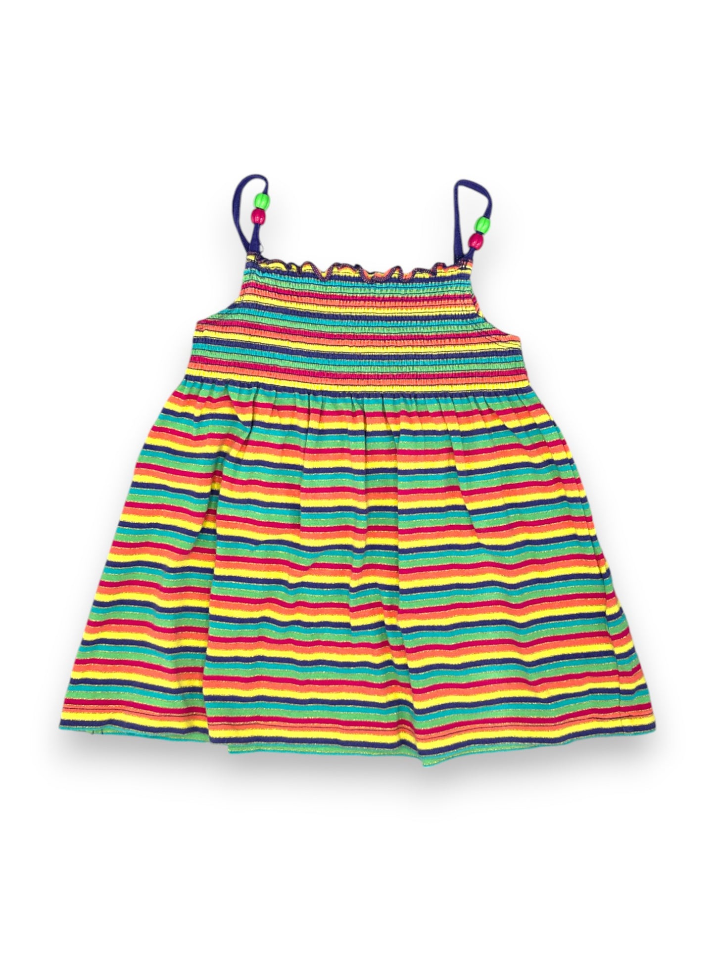 Vestido Túnica de Alças Riscas 2-4 Anos