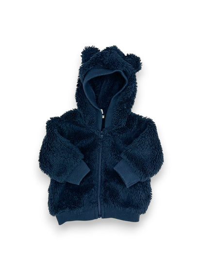 Hooded Fur Coat 1-3 Months