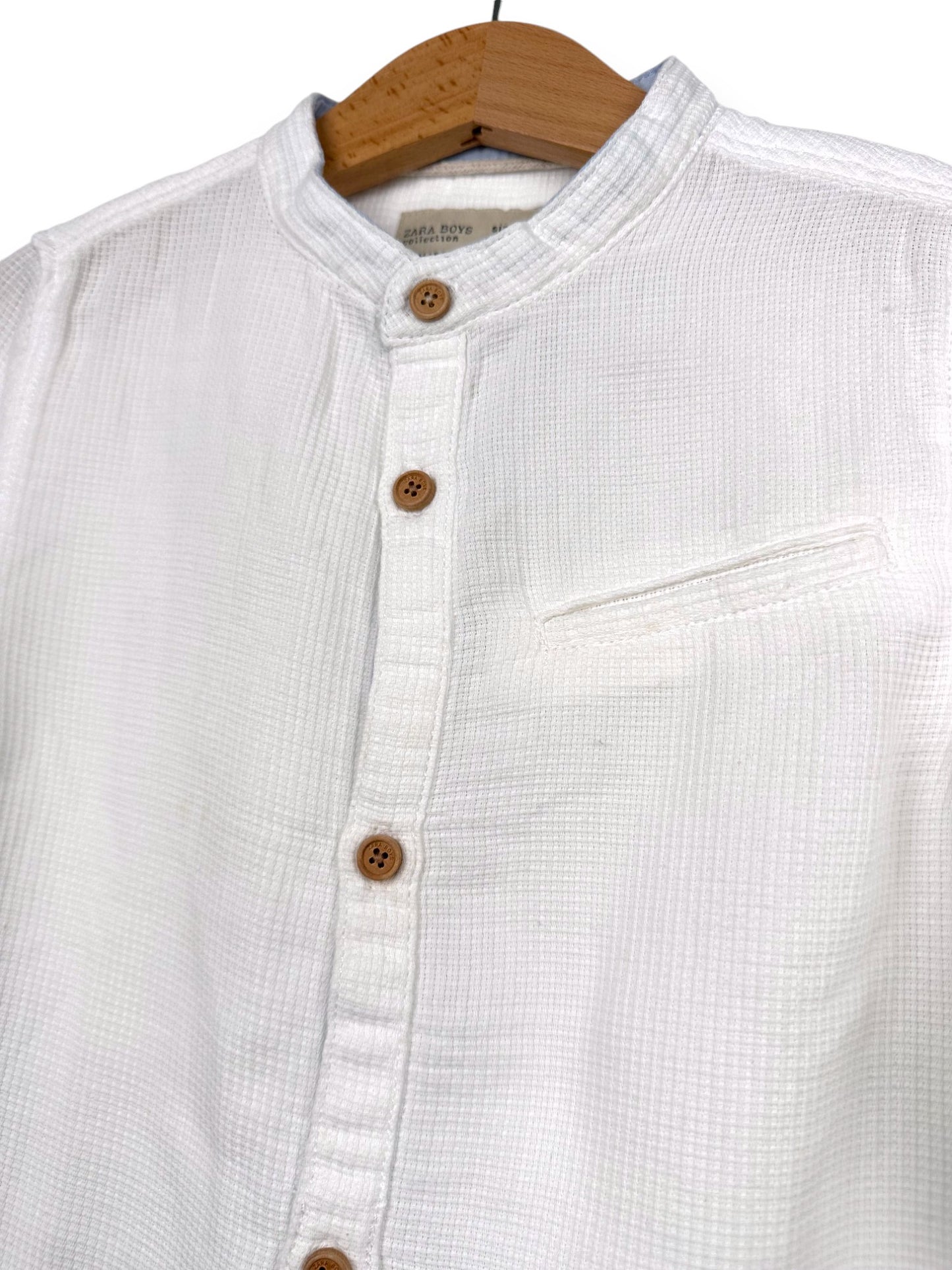 White 3/4 Sleeve Shirt 5 Years