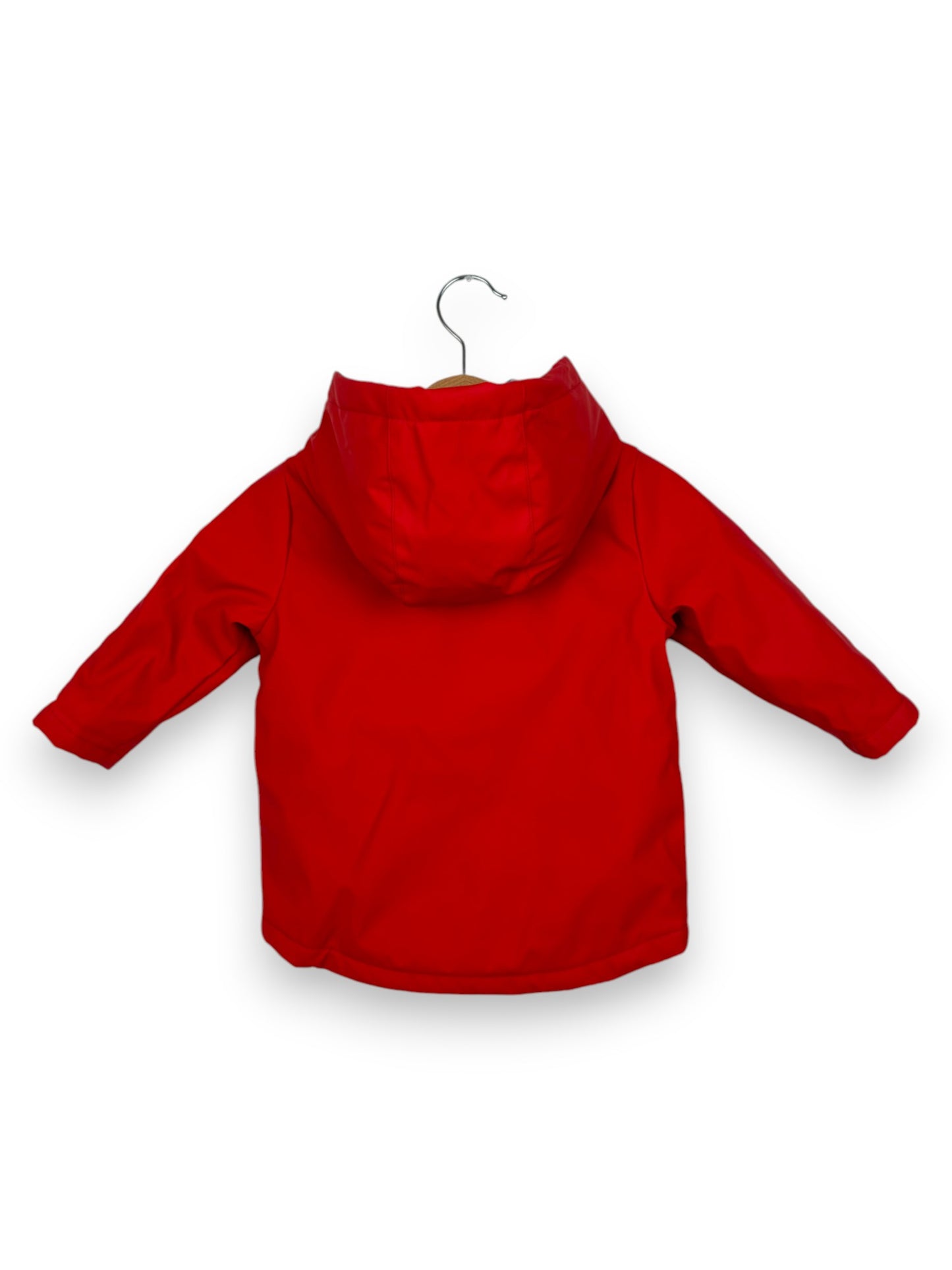 Parka Impermeável Vermelho 6-9 Meses