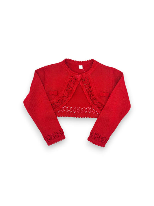 Red Knitted Coat 4 Years