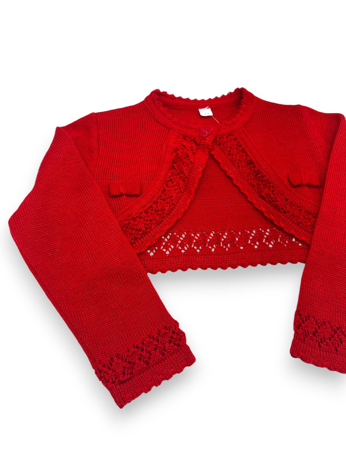 Red Knitted Coat 4 Years