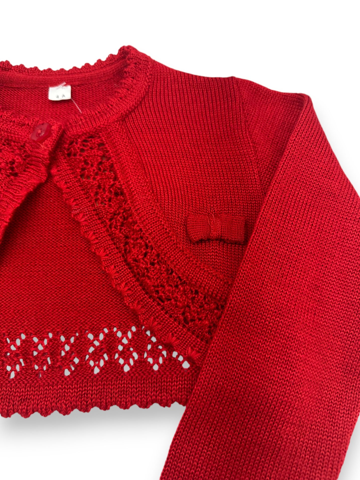 Red Knitted Coat 4 Years