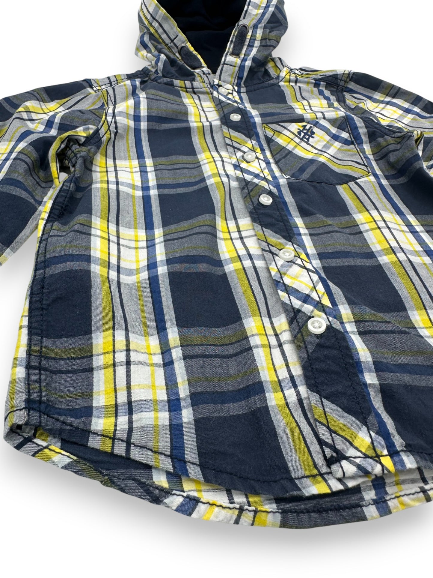 Plaid Hooded Shirt 18-24 Months