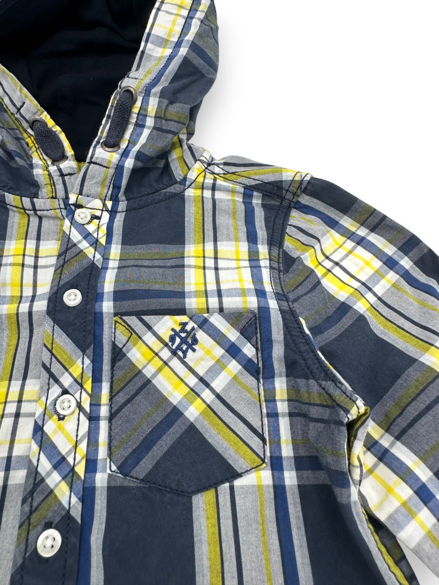 Plaid Hooded Shirt 18-24 Months