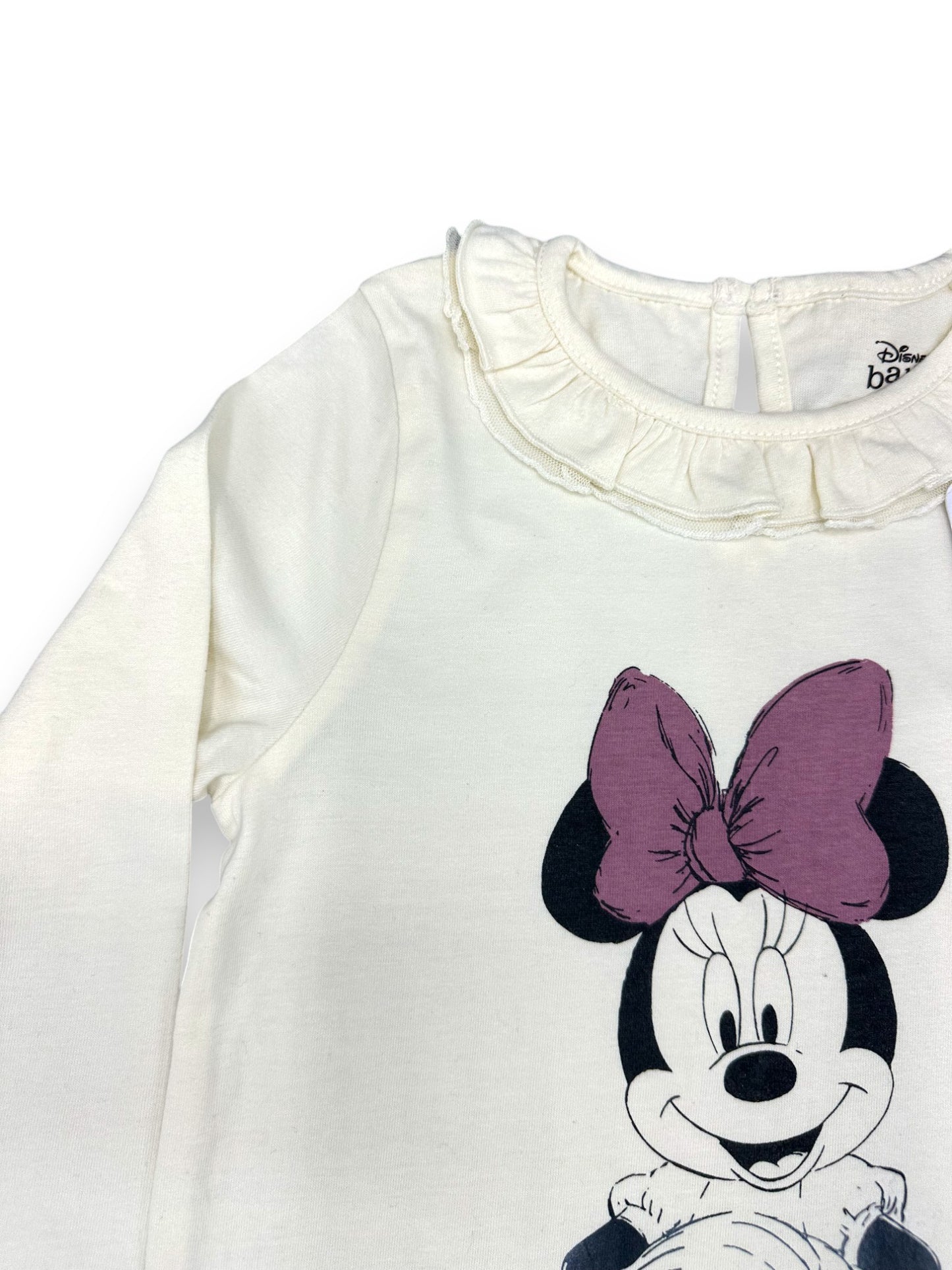 T-Shirt Mangas Compridas Minnie 24-36 Meses