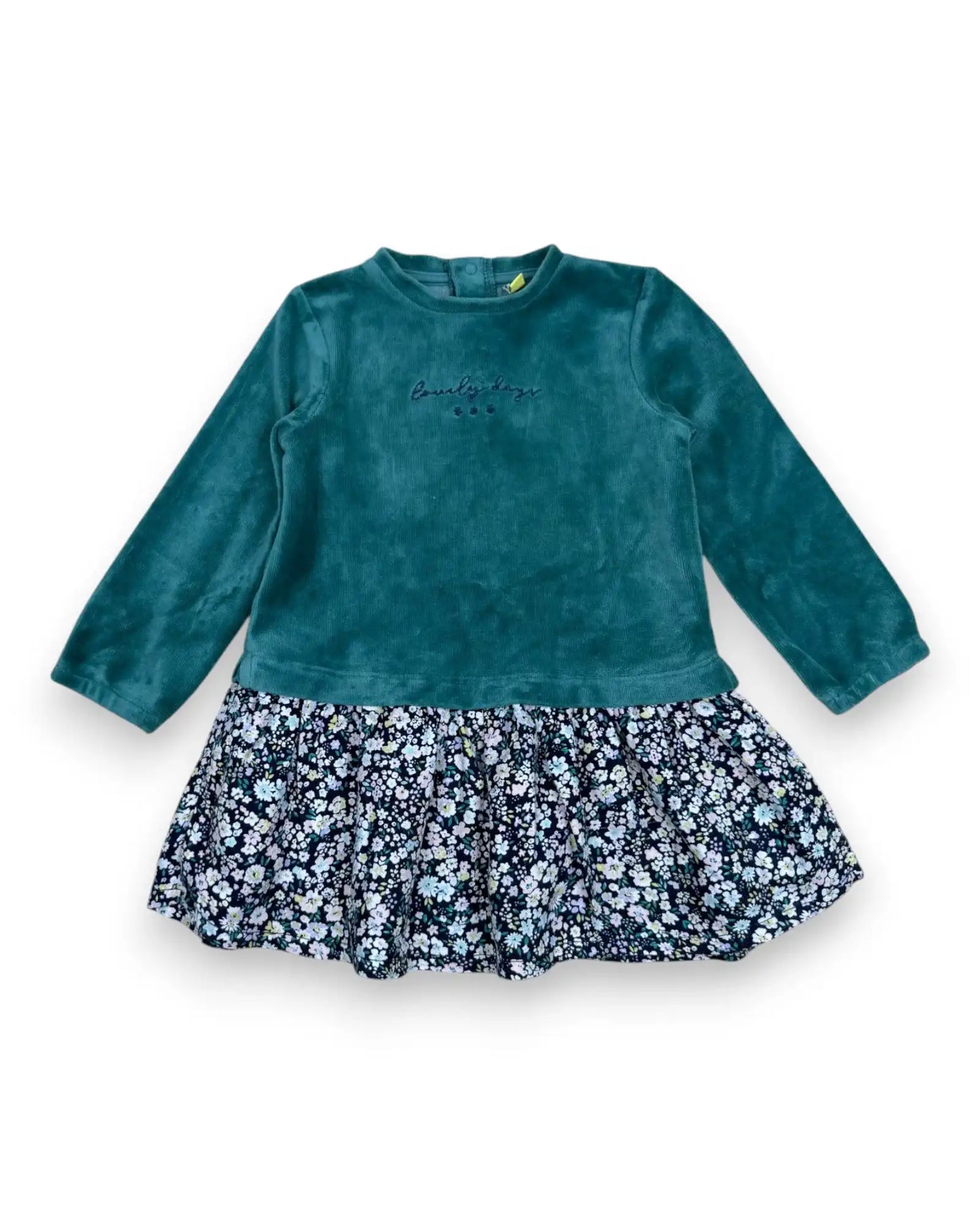 Vestido Verde LOSAN - 12-18 Meses