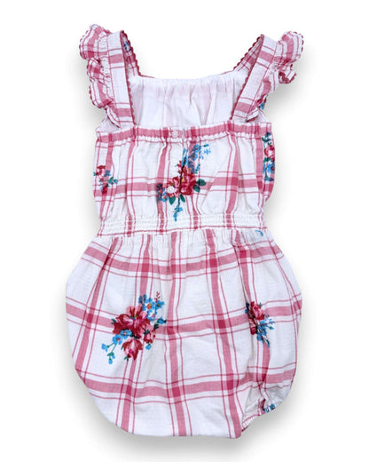 Macacão Xadrez Floral RALPH LAUREN - 9 Meses