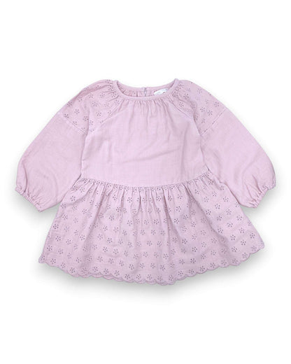Vestido Rosa Bordado ZARA - 12-18 Meses
