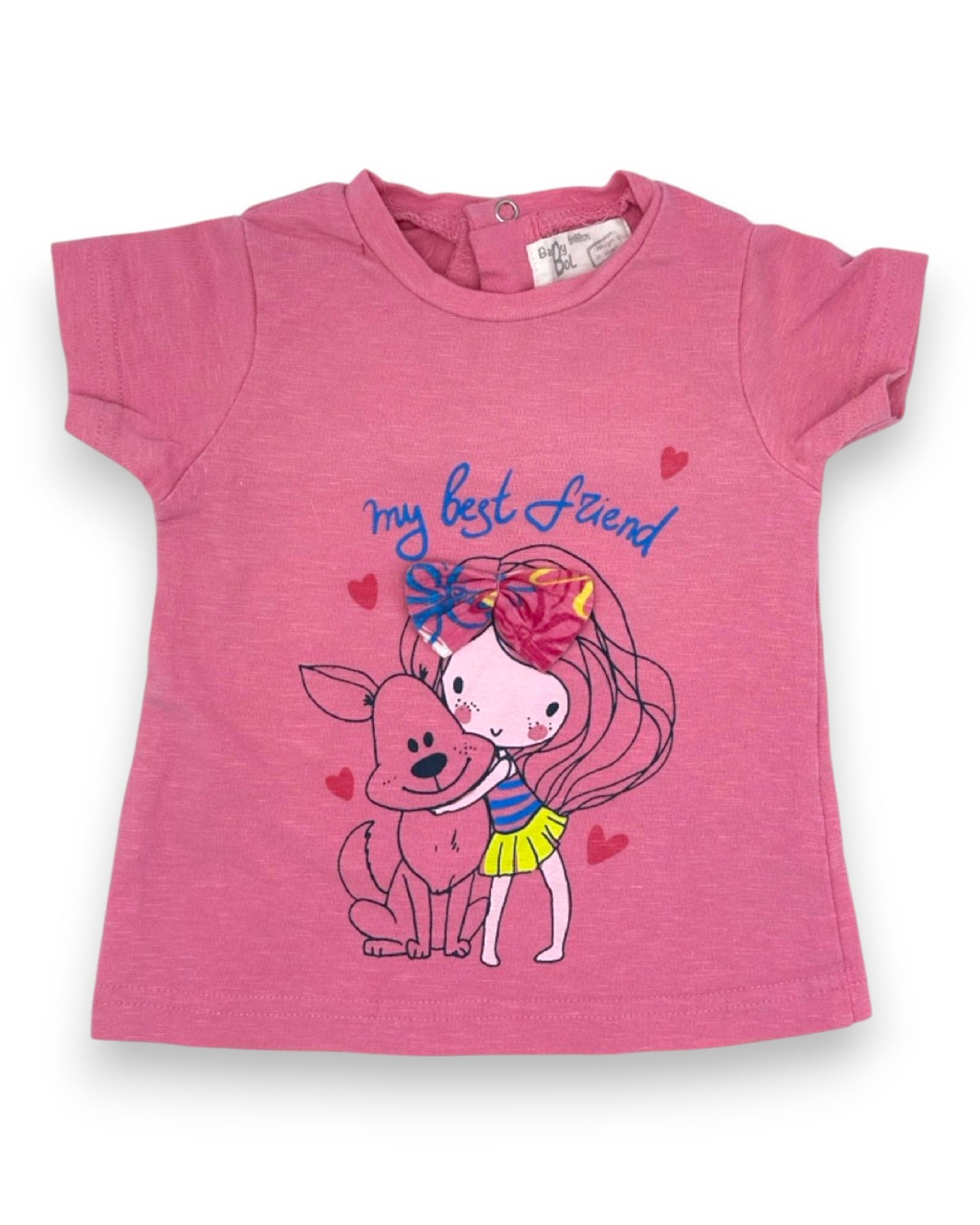 T-Shirt Rosa 6 Meses