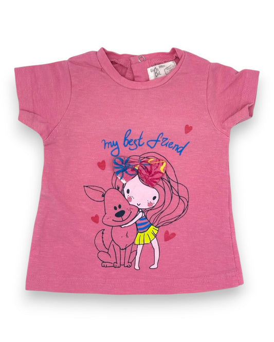 T-Shirt Rosa 6 Meses