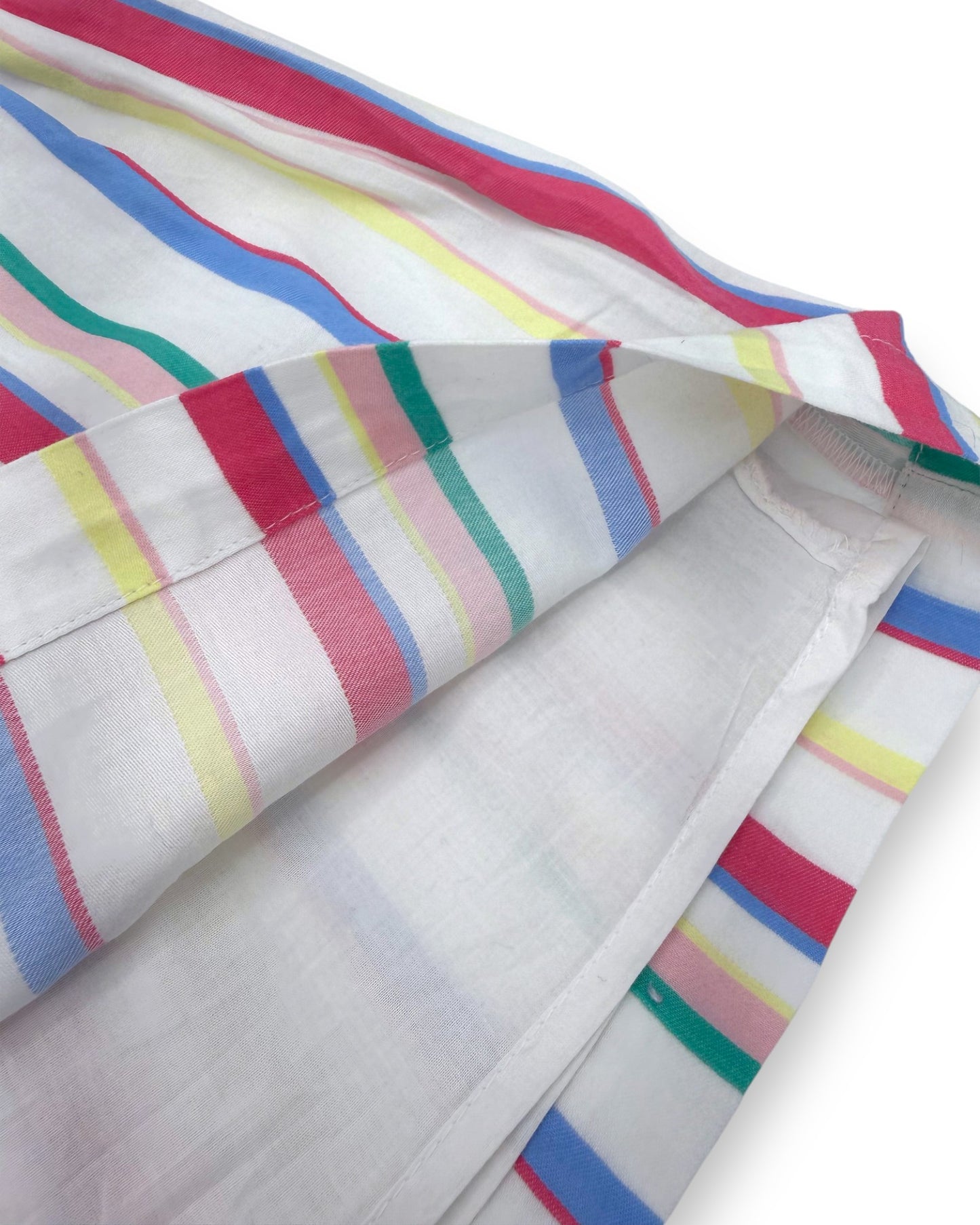 Vestido Riscas Folhos 4 anos