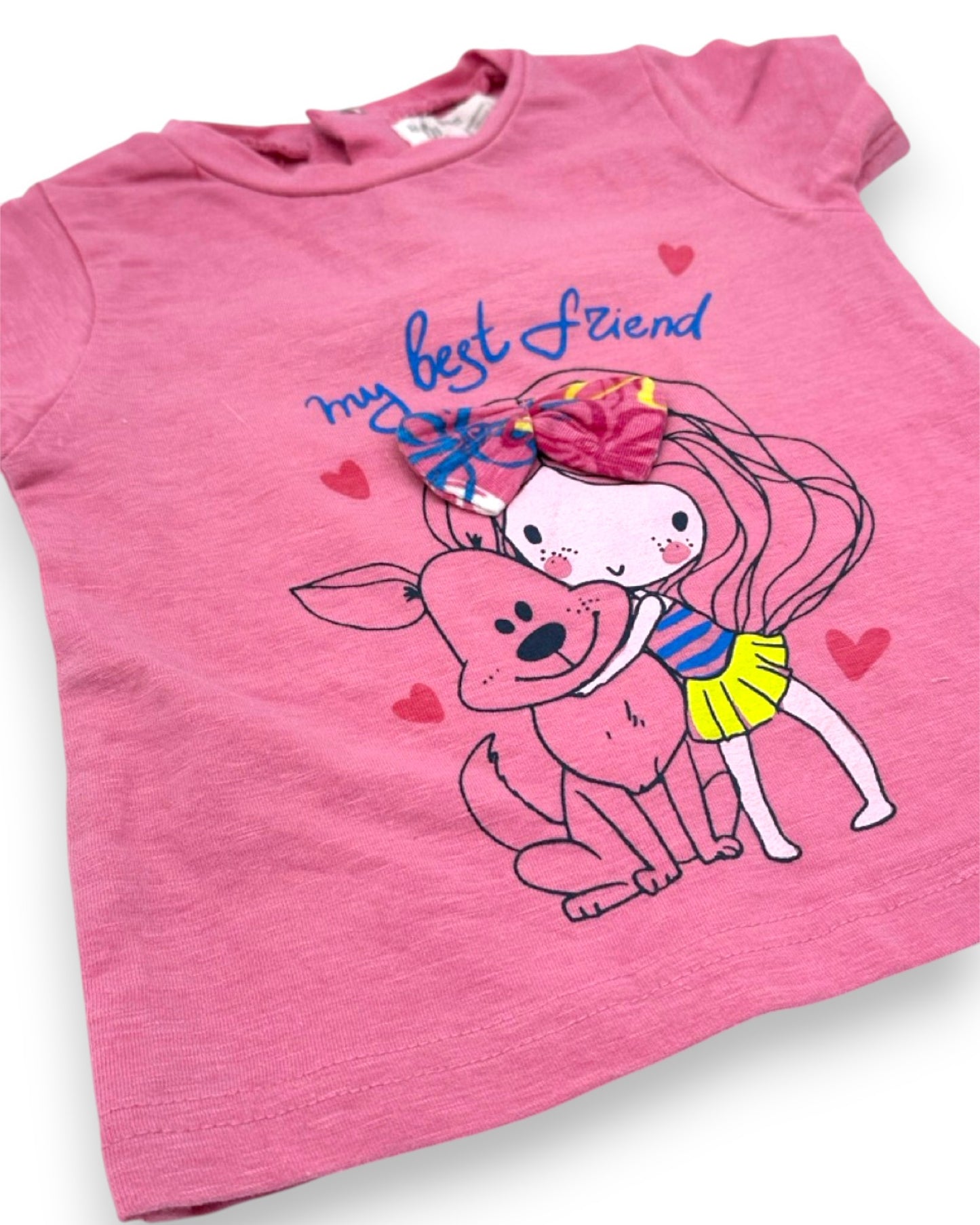 T-Shirt Rosa 6 Meses