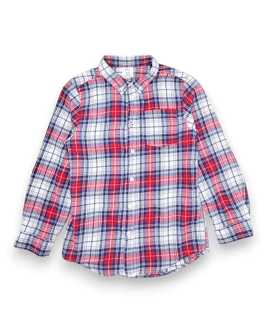 Camisa Xadrez Vermelha ZIPPY - 8-9 Anos