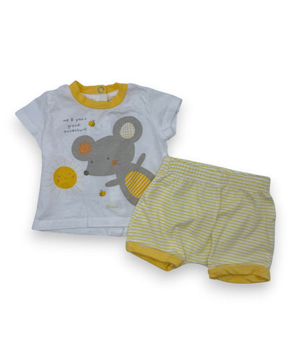 Conjunto T-Shirt e Calções 1 Mês