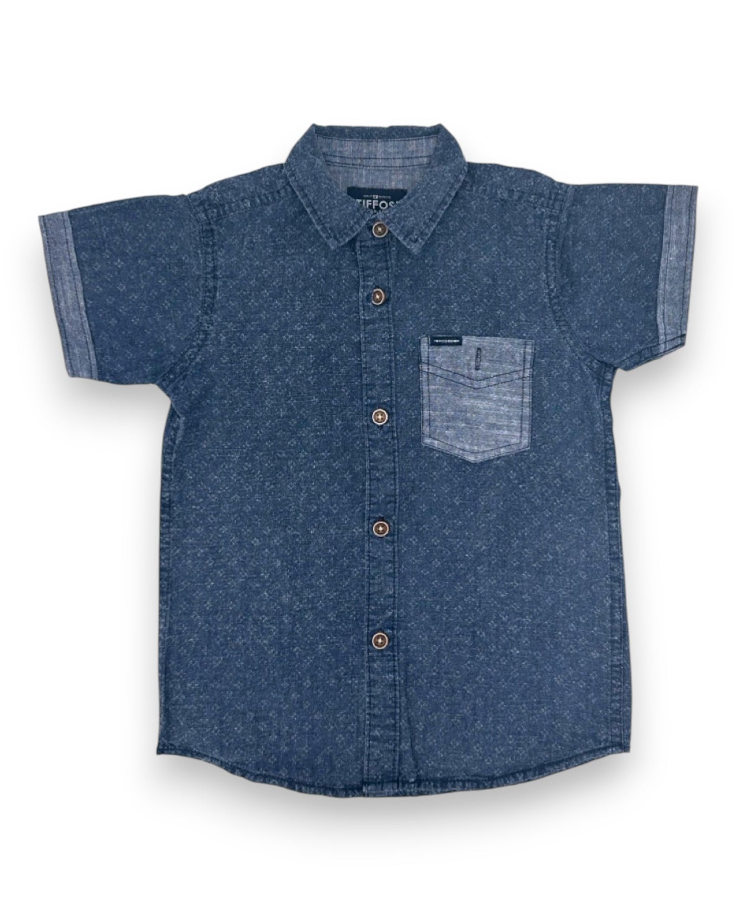 Camisa Azul 3-4 Anos