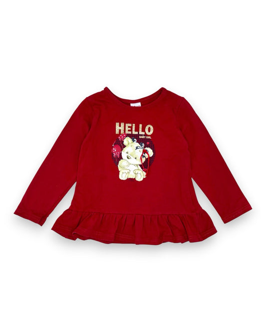 T-Shirt Vermelha 36 Meses