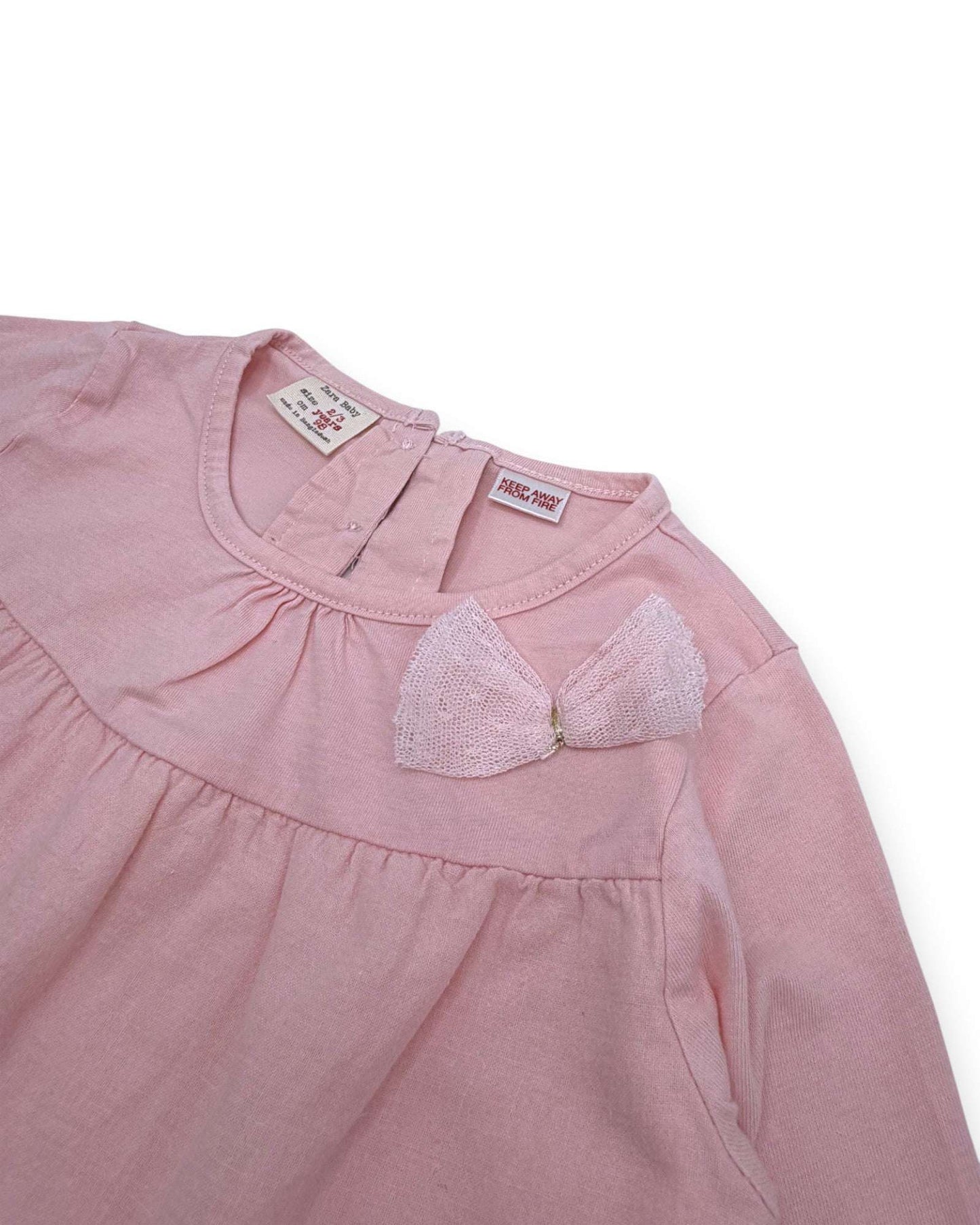 Blusa Rosa ZARA - 2-3 Años