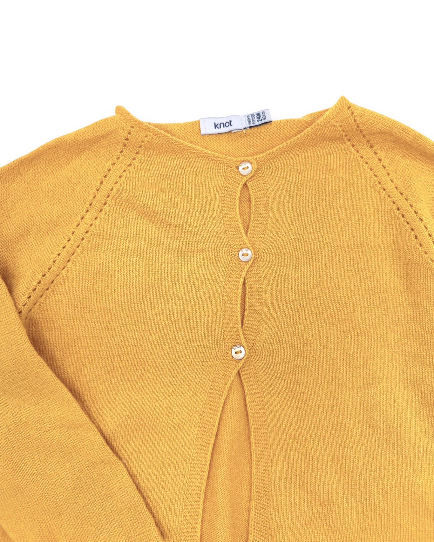 Casaco Malha Amarelo 24 Meses