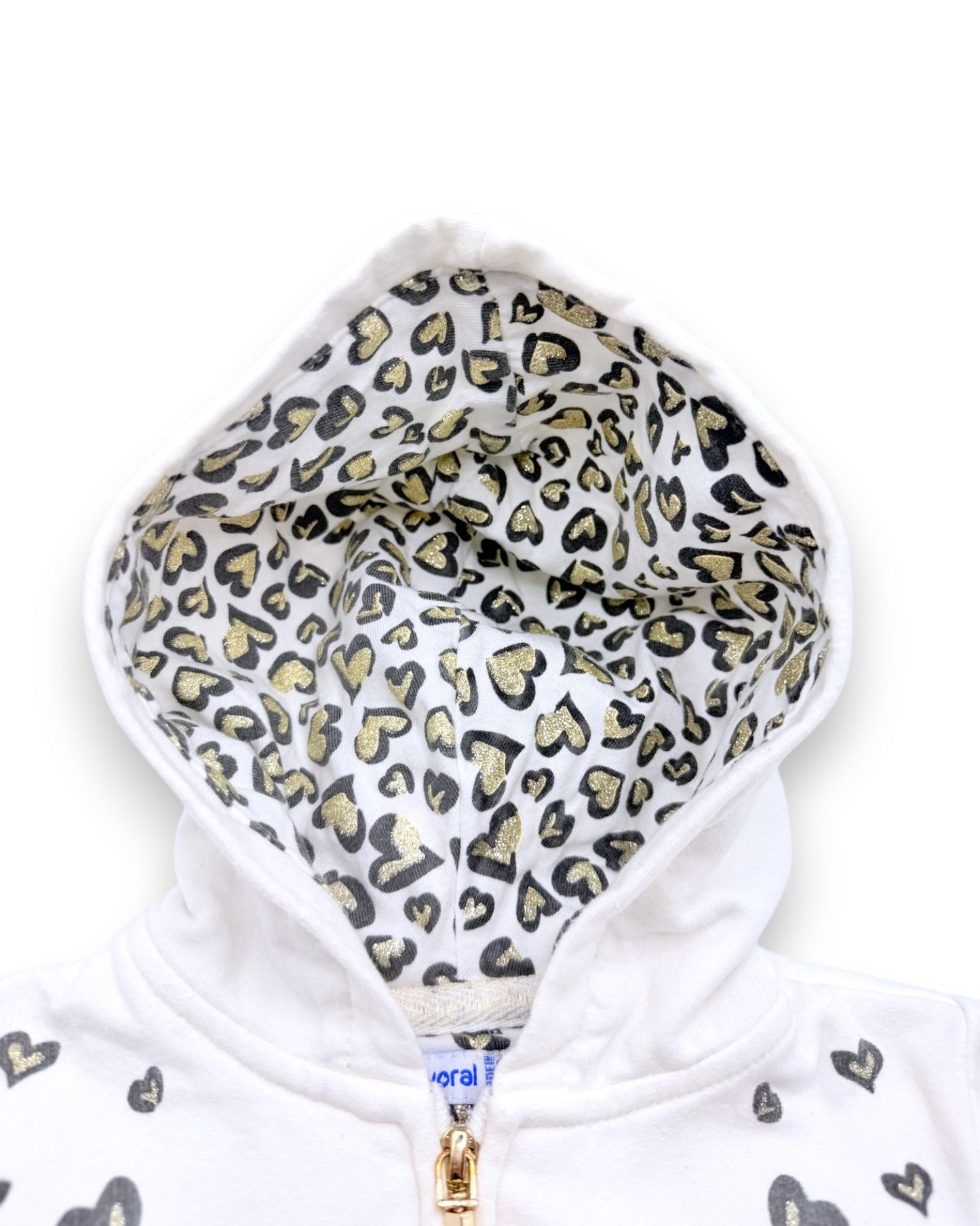 Sweater Branca Corações 3 Anos