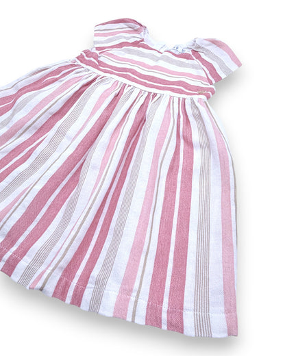 Vestido Riscas Rosa 2 Anos