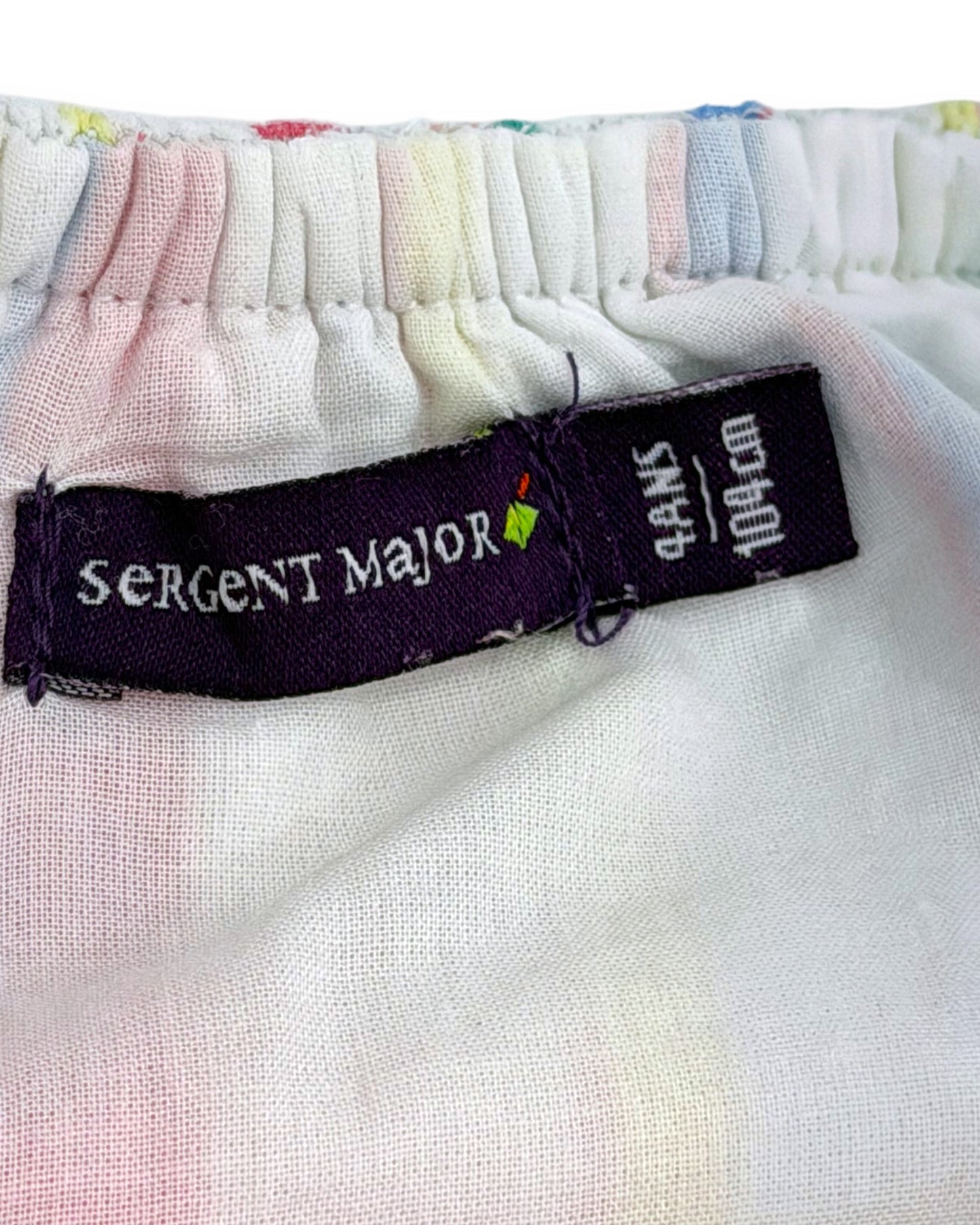 Vestido Riscas Folhos 4 anos