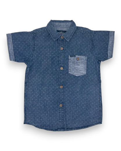 Camisa Azul 3-4 Anos