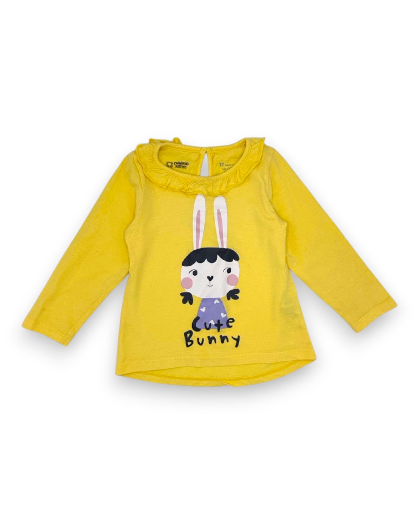 T-shirt Amarela 12-18 Meses