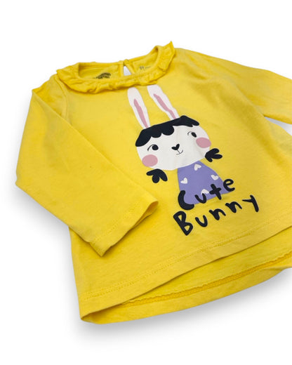 T-shirt Amarela 12-18 Meses