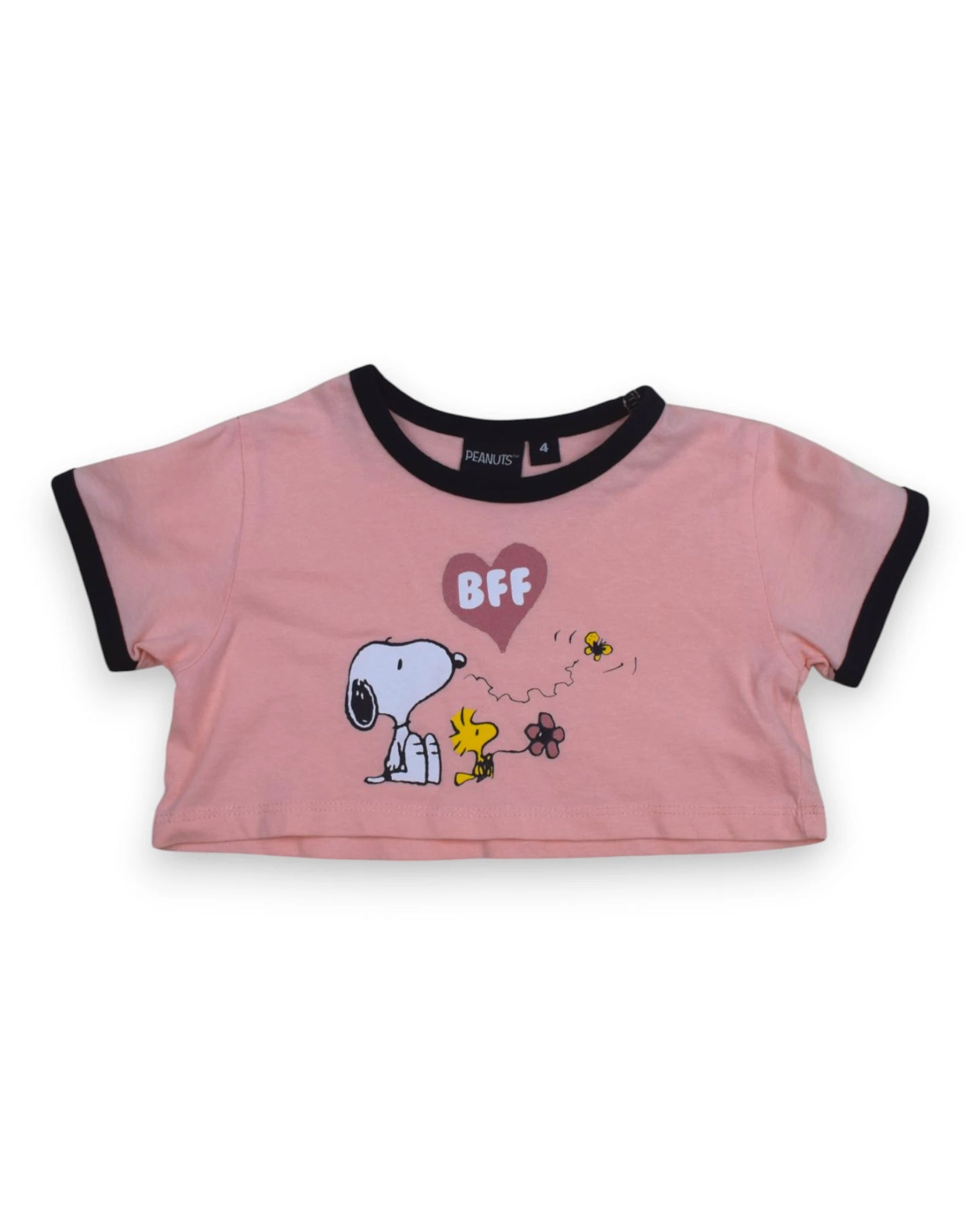 T-Shirt Cropped Snoopy PEANUTS - 4 Anos