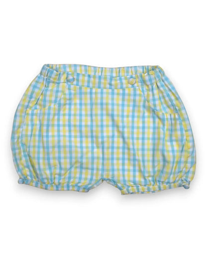 Pantalones cortos de cuadros KNOT - 18 Meses