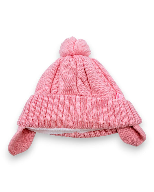 Gorro Rosa Pompom 3-6 Meses