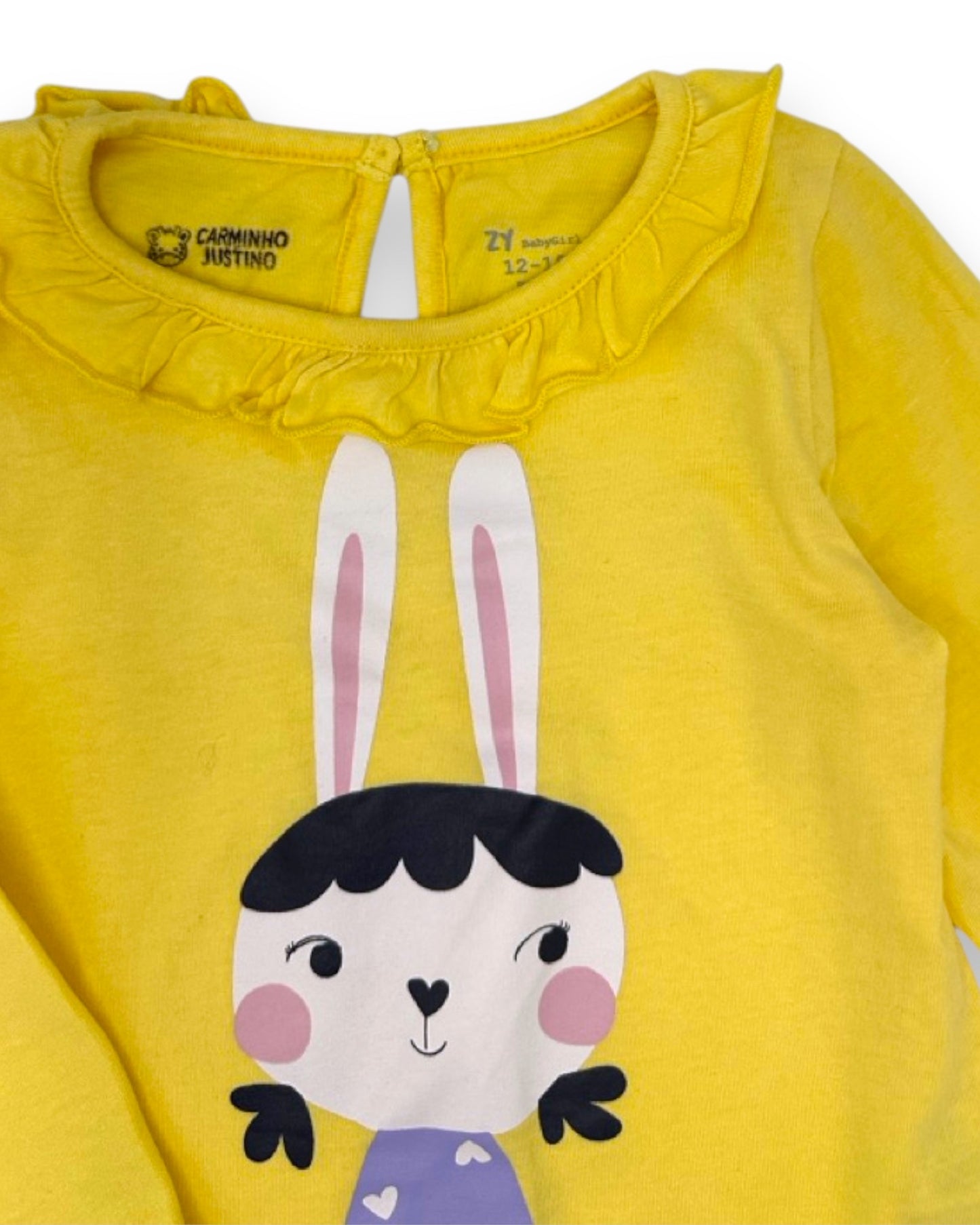 T-shirt Amarela 12-18 Meses