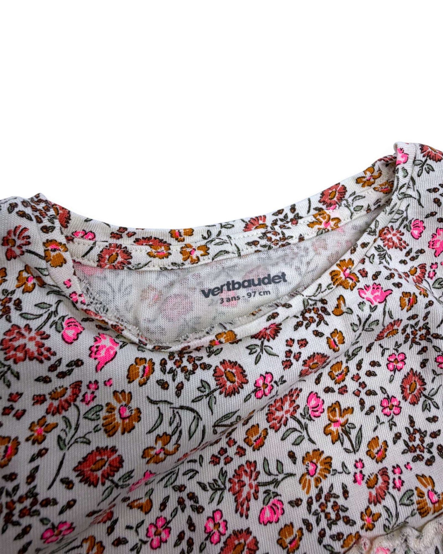 Blusa floral VERTBAUDET - 3 años