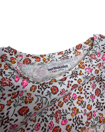 Blusa floral VERTBAUDET - 3 años